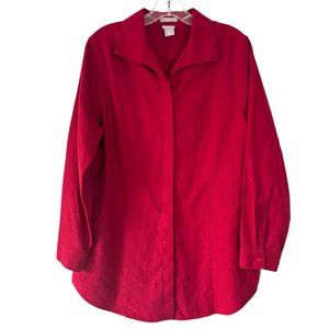 Chico's Red Button Down Shirt